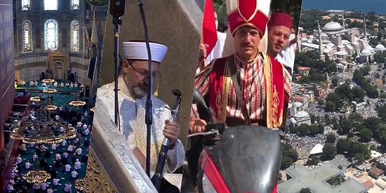 86 Yıl Sonra İlk Namaz: Ayasofya'daki Tarihi Günde Ortaya Çıkan Görüntüler