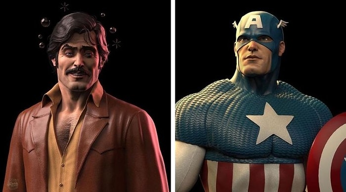 Художник создает фигурки в стиле 70-х, вдохновленные супергероями Marvel (30 фото)