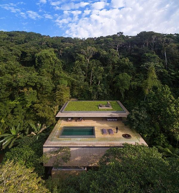 4. Brezilya'da ormanın içinde yer alan Jungle House
