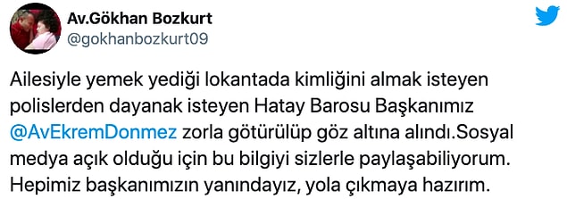 Aydın Barosu Başkanı Bozkurt: Başkanımızın yanındayız
