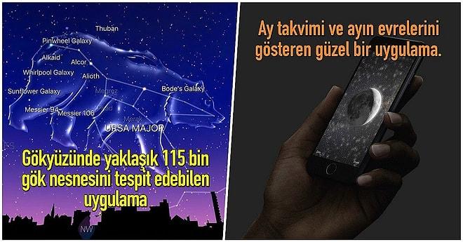 Uzaya Bakmayı Seven Herkesin Ekrandan Gözlerini Ayırmadan Kullanacağı Birbirinden Faydalı Telefon Uygulamaları
