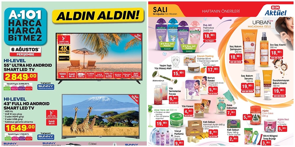 İndirim Günleri Başlıyor: A101 ve BİM Aktüel Ürünler Listesinde Bu Hafta Neler Var?