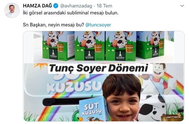 Aynı şey İzmir Büyükşehir Belediyesi tarafından çocuklara dağıtılan sütler için de geçerli; üstlerindeki gökkuşağı simgesi subliminal mesajlar taşıyor...