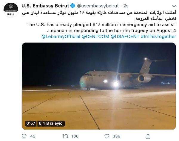 ABD'den 17 milyon dolarlık yardım