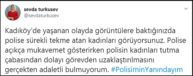 Polislere destek veren ve görevden uzaklaştırmaya karşı çıkanların paylaşımları 👇