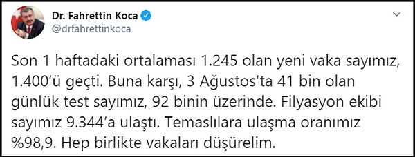 "Hep birlikte vakaları düşürelim"