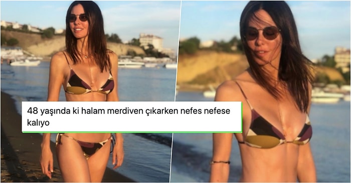 Gündemden Düşmeyen Defne Samyeli'nin Yıllara Meydan Okuyan Fiziğiyle Paylaştığı Bikinili Pozu Nefesleri Kesti