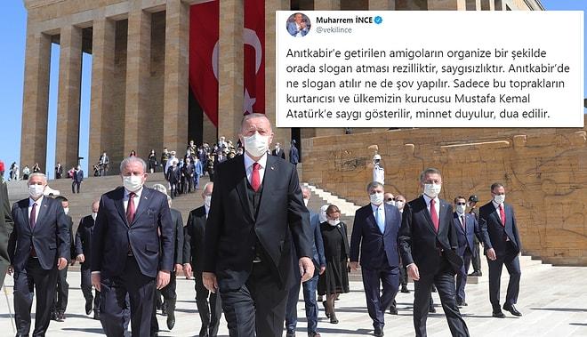Anıtkabir'de Atılan 'Recep Tayyip Erdoğan' Sloganları Sosyal Medyanın Gündeminde