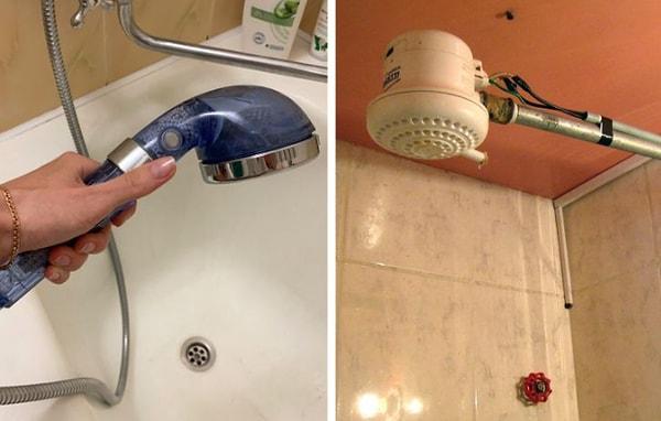12. Çoğu evde ve otelde duş almak oldukça risklidir.
