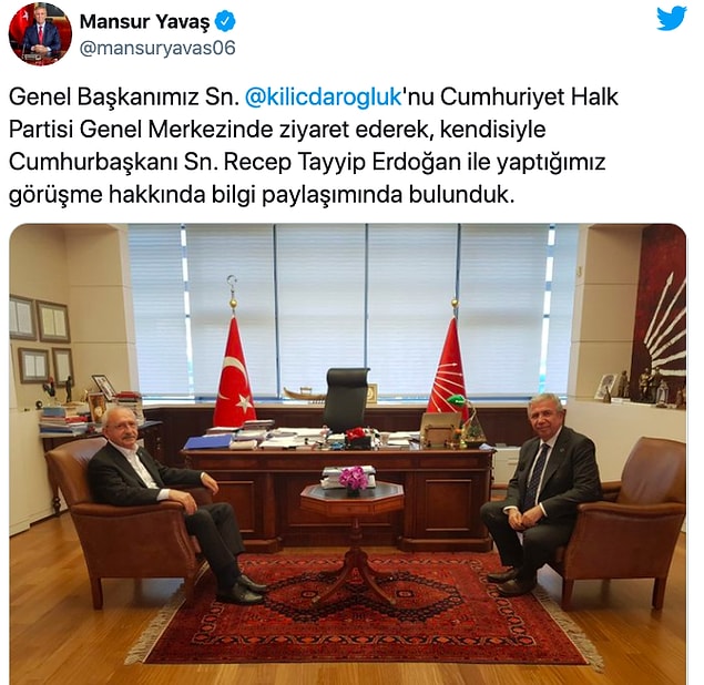 Yavaş, Kılıçdaroğlu'nu bilgilendirmeye gitti