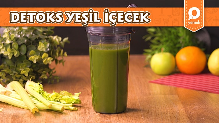 Mevsim Mahsullerini Değerlendirmenin Sağlıklı Yolunu Bulduk! Lezzetli Detoks Yeşil İçecek Nasıl Yapılır?