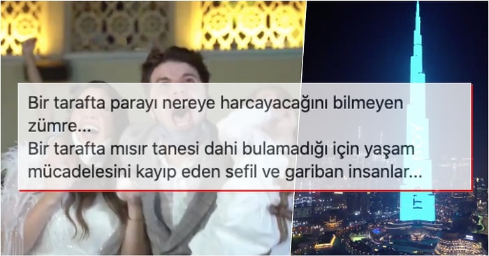 Çocuklarının Cinsiyetini Öğrenmek İçin 100 bin Dolar Harcayarak Burj Khalifa'ya Yansıtan Görgüsüz Çifte Gelen Tepkiler