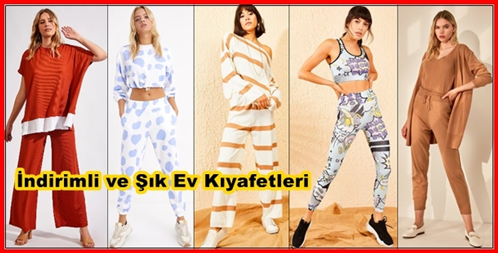 Aniden Kapınız Çalarsa Utanmadan Sıkılmadan Misafirlerinizi Karşılayabileceğiniz Güzellikte 13 Ev Kıyafeti