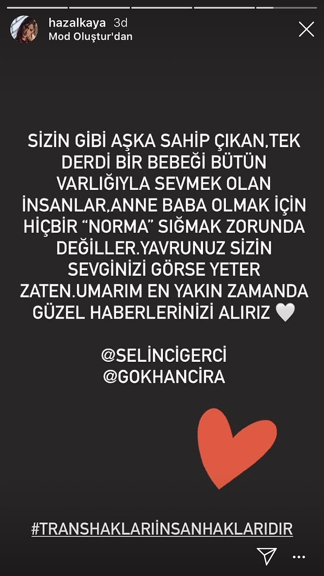 Bu arada en büyük tepki de Hazal Kaya'dan geldi...