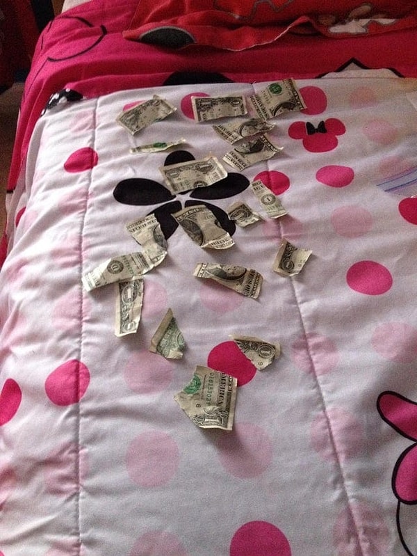 3. «Моя мама дала моей дочке деньги. Она отнесла их к себе в комнату и «сделала ещё больше денег»