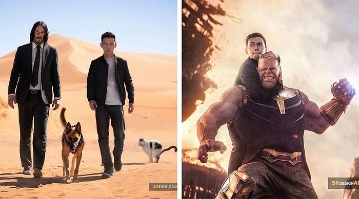 Парень из Индонезии фотошопит себя рядом с героями фильмов и селебрити (30 фото)