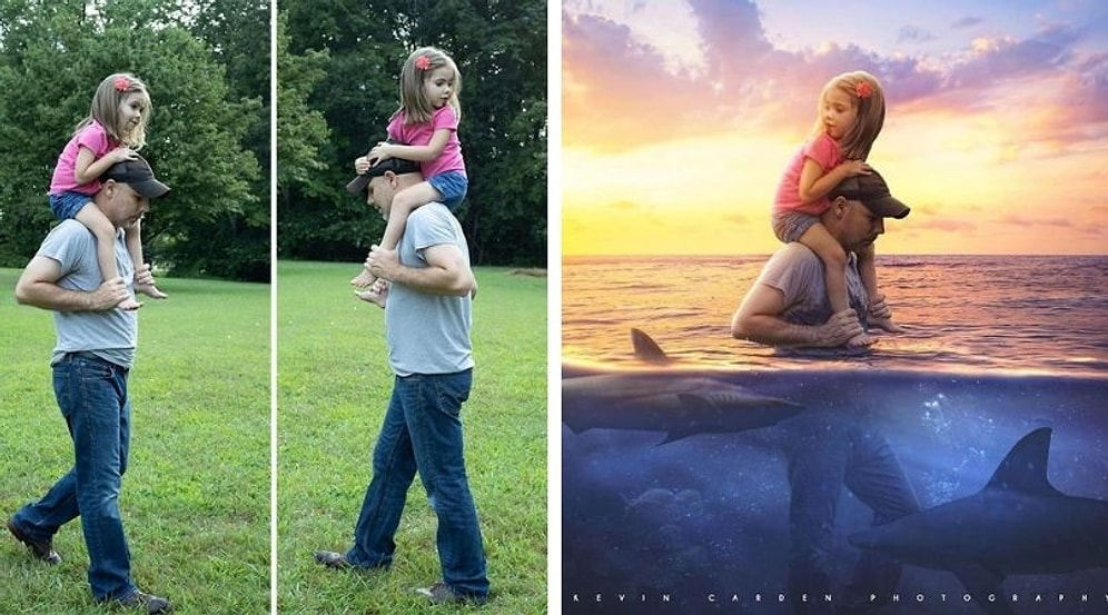 Цифровой художник показывает, как из обычных фотографий создаются завораживающие картинки (12 "до и после")