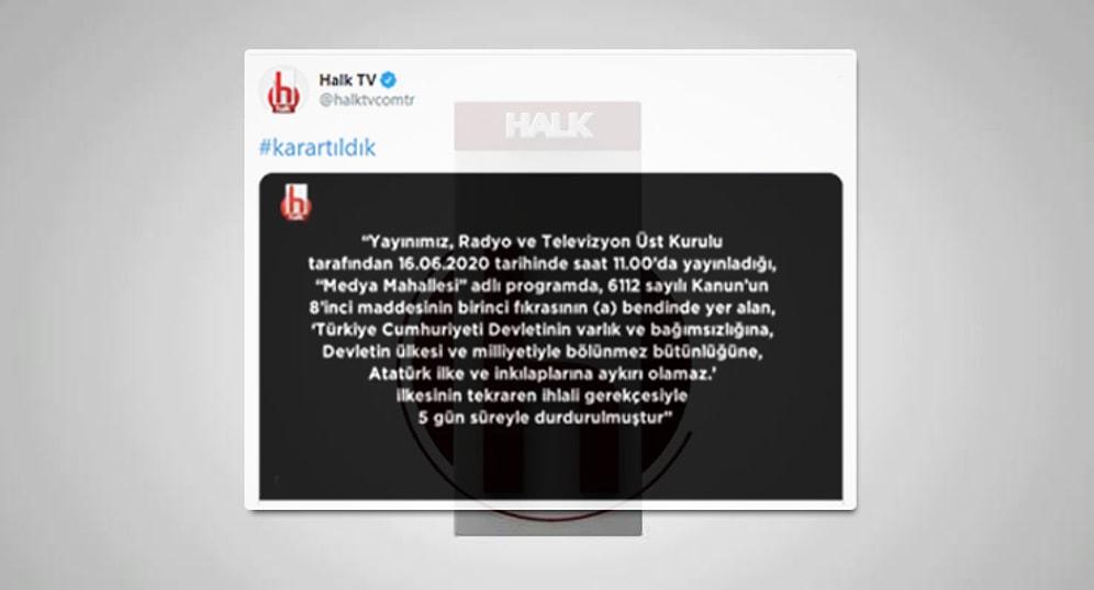 Halk TV Ekranları RTÜK Kararı Doğrultusunda 5 Gün Karartıldı