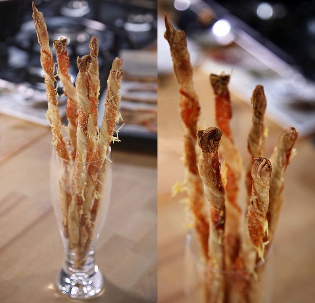 7. Parmesanlı milföy çubukları