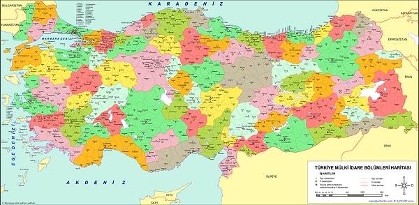 7. Biraz da coğrafya! Türkiye'nin coğrafi koordinatları nedir?