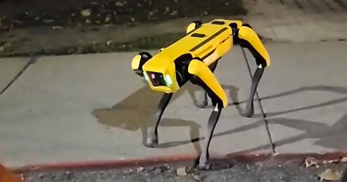 На улицах Онтарио была замеченная собака-робот от компании Boston Dynamics