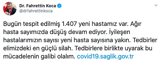 Fahrettin Koca'nın bugün yaptığı açıklamadan sonra ise insanlardan 'pozitif vaka sayımız kaç?' soruları yükselirken,