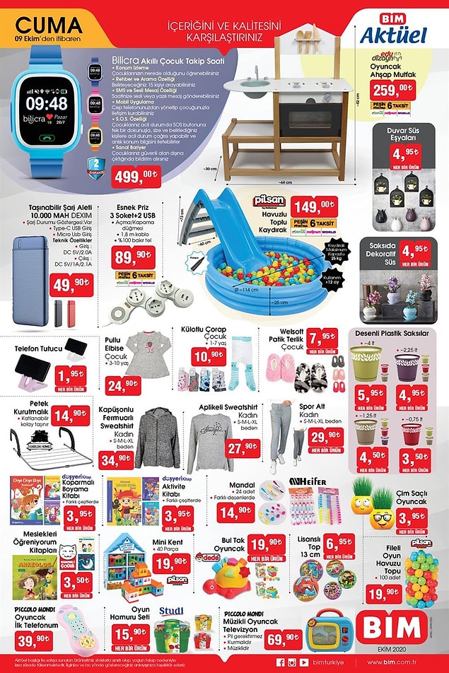 Bilicre Akıllı Çocuk Takip Saati 499 TL.