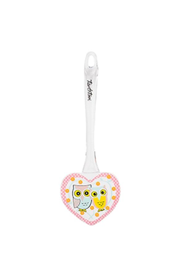 9. Kalp şeklinde baykuş desenli silikon spatula mutfaktan hiç çıkmamanız için başlı başına güzel bir sebep bence...