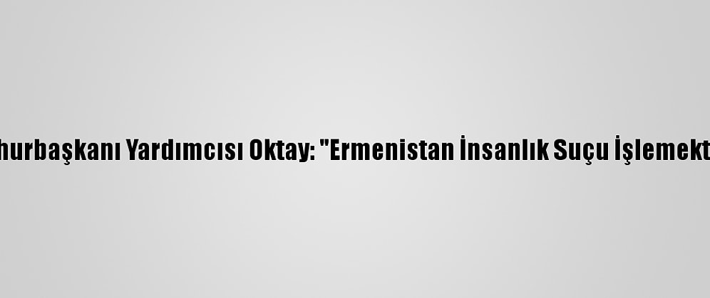 Cumhurbaşkanı Yardımcısı Oktay: "Ermenistan İnsanlık Suçu İşlemektedir"