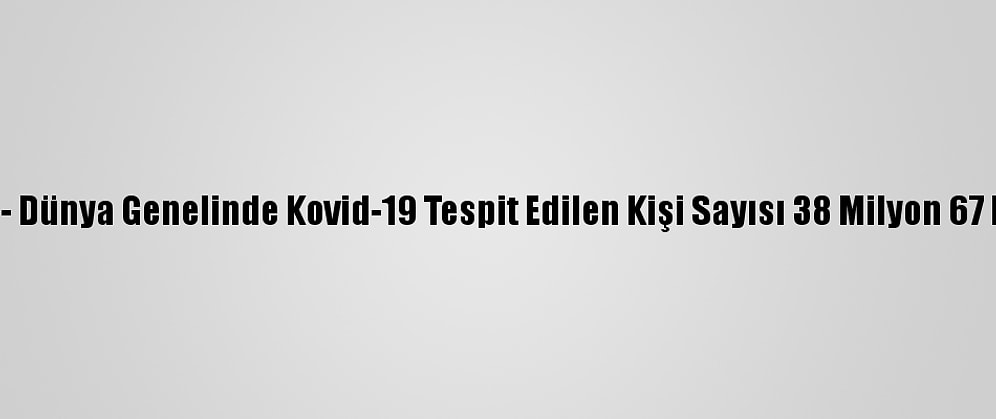 Grafikli - Dünya Genelinde Kovid-19 Tespit Edilen Kişi Sayısı 38 Milyon 67 Bini Aştı