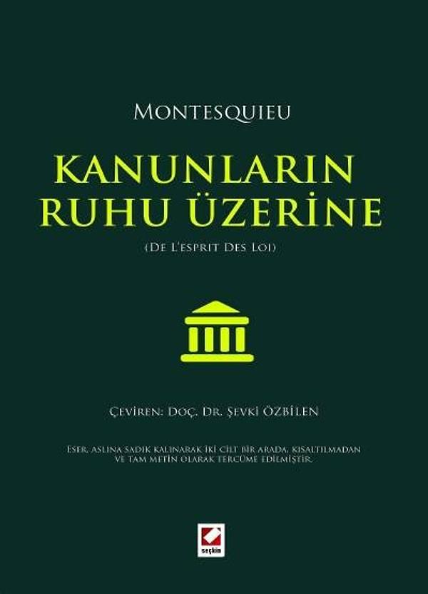 2. Kanunların Ruhu Üzerine - Montesquieu