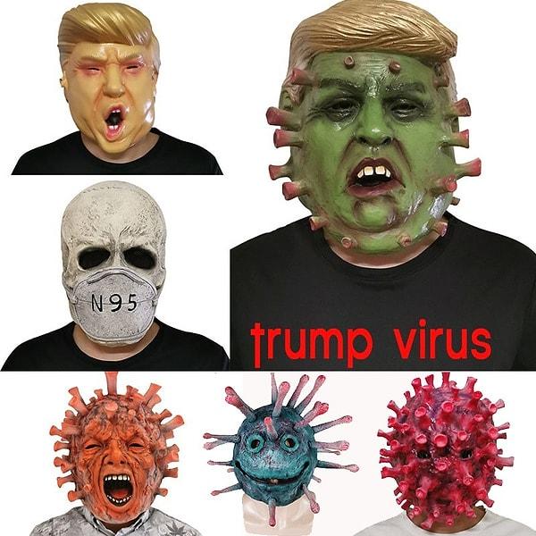 7. Trump kostümleri her yılın favorilerinden. Bu yıl bir de virüs eklenince birbirinden ilginç Trump maskeleri ortaya çıktı.