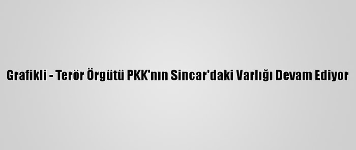 Grafikli - Terör Örgütü PKK'nın Sincar'daki Varlığı Devam Ediyor