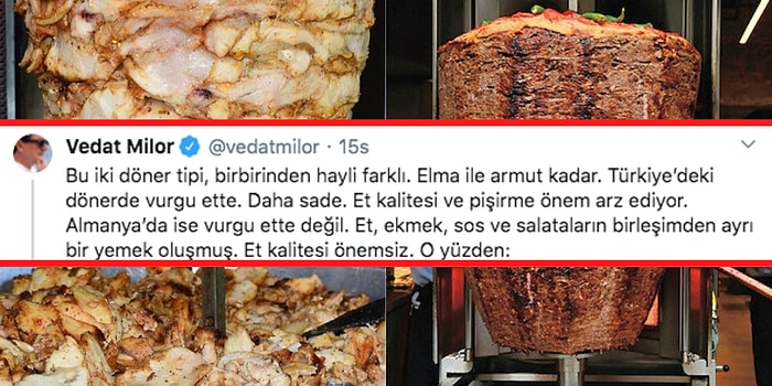 Türkiye'deki ve Yurt Dışındaki Döneri Karşılaştıran Vedat Milor'un Acıktıran Yeni Tartışma Gündemi