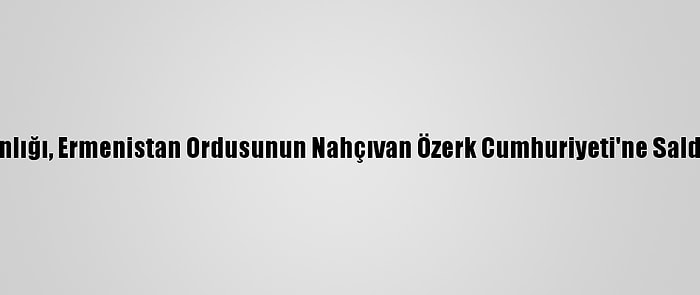 Dışişleri Bakanlığı, Ermenistan Ordusunun Nahçıvan Özerk Cumhuriyeti'ne Saldırısını  Kınadı: