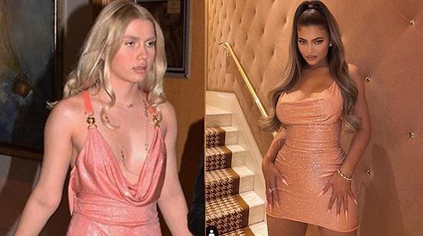4. Kylie Jenner, Aleyna Tilki'nin bir yıl önce giydiği Versace elbisenin aynısını giyince ünlü şarkıcıdan olay bir yorum geldi! 😂