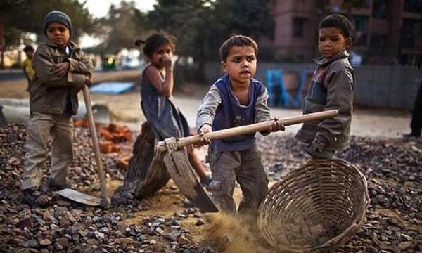 6. Dünyada 250 milyondan fazla çocuk işçi var.