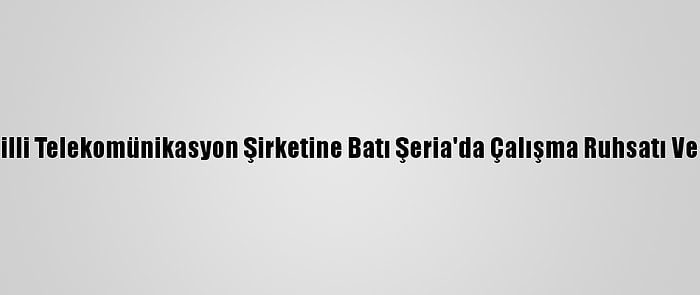 Filistin'den İsrailli Telekomünikasyon Şirketine Batı Şeria'da Çalışma Ruhsatı Verilmesine Tepki