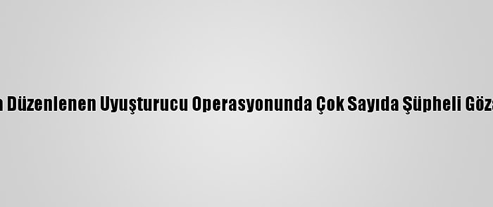 Beyoğlu'nda Düzenlenen Uyuşturucu Operasyonunda Çok Sayıda Şüpheli Gözaltına Alındı