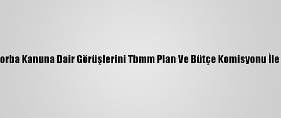Türk-İş Torba Kanuna Dair Görüşlerini Tbmm Plan Ve Bütçe Komisyonu İle Paylaştı:
