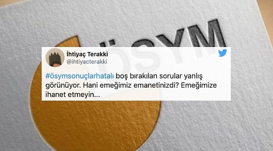 Sosyal Medyadan ÖSYM'ye Tepki Çığ Gibi Büyüyor: Açıklanan KPSS Sonuçları Hatalı Mı?