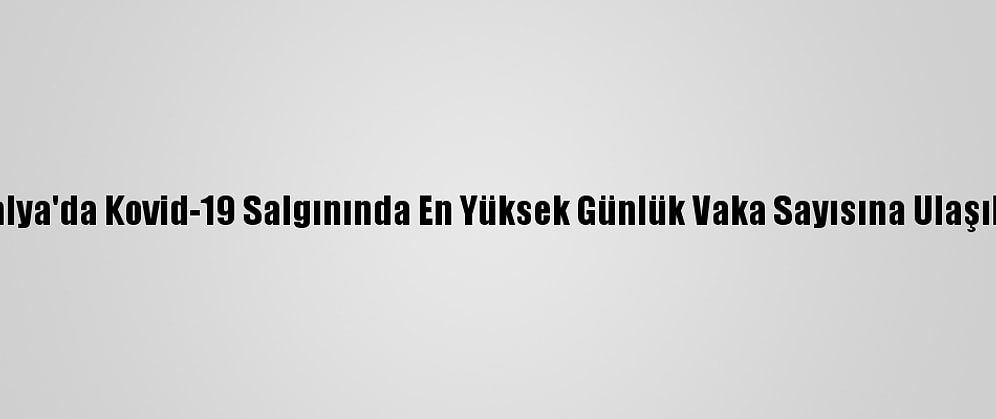 İtalya'da Kovid-19 Salgınında En Yüksek Günlük Vaka Sayısına Ulaşıldı