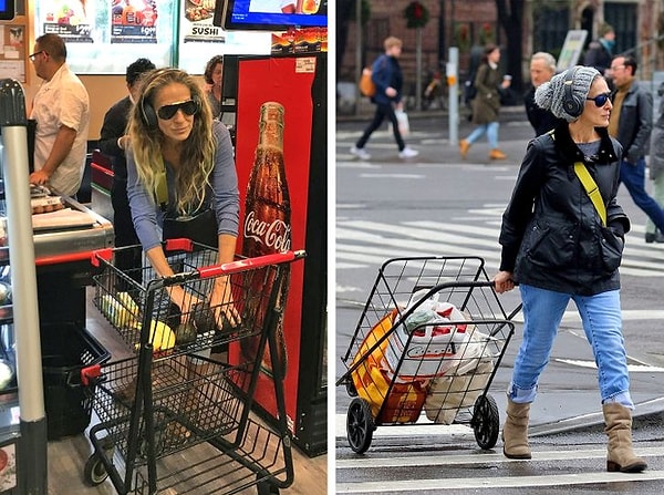 Сара Джессика Паркер, успешная актриса сериала «Секс в большом городе», ходит за покупками сама.