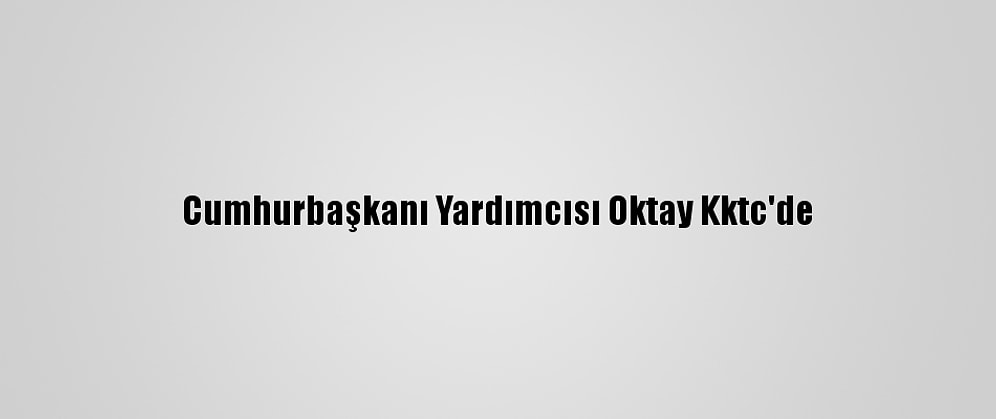 Cumhurbaşkanı Yardımcısı Oktay Kktc'de