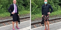 Отец троих детей каждый день ходит на работу в юбке и на высоких каблуках