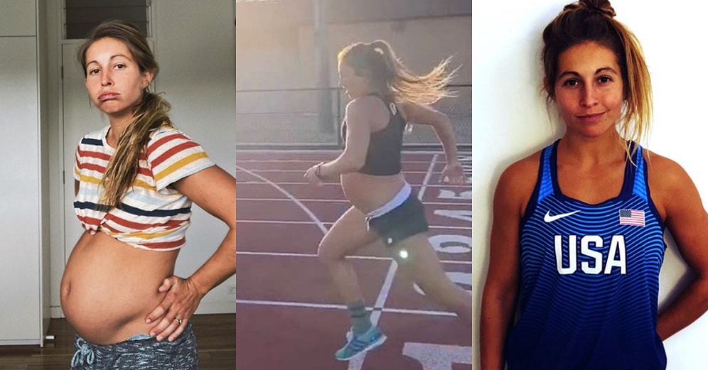 Günde 1.6 Kilometre Koşarak Spor Yapmamak İçin Bahanelere İhtiyacımızın Olmadığını Gösteren 9 Aylık Hamile Kadın