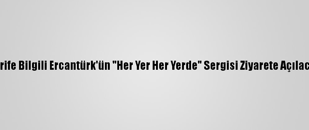 Şerife Bilgili Ercantürk'ün "Her Yer Her Yerde" Sergisi Ziyarete Açılacak