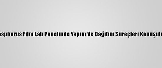 Bosphorus Film Lab Panelinde Yapım Ve Dağıtım Süreçleri Konuşuldu