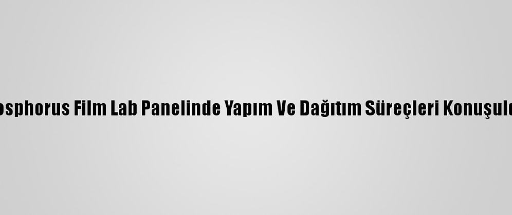 Bosphorus Film Lab Panelinde Yapım Ve Dağıtım Süreçleri Konuşuldu