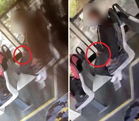 Onca İnsanın İçinde, Otobüste Bir Kadına Bakarak Mastürbasyon Yapan Erkeğin İğrenç Görüntüleri
